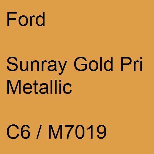 Ford, Sunray Gold Pri Metallic, C6 / M7019.